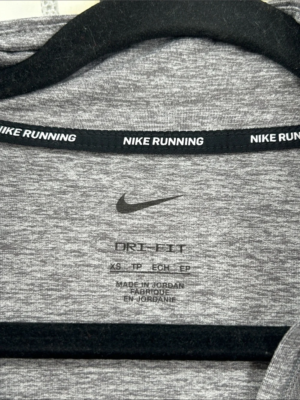 Nike Element 1/2 Zip Long Sleeve Running Top Grey Size XS